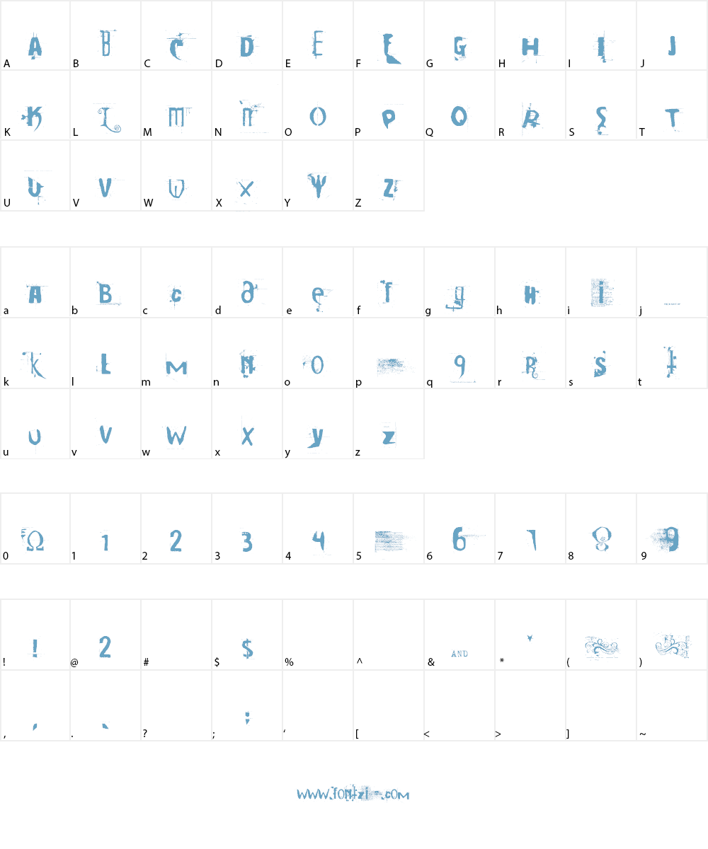 Cocaine Sans Font Character